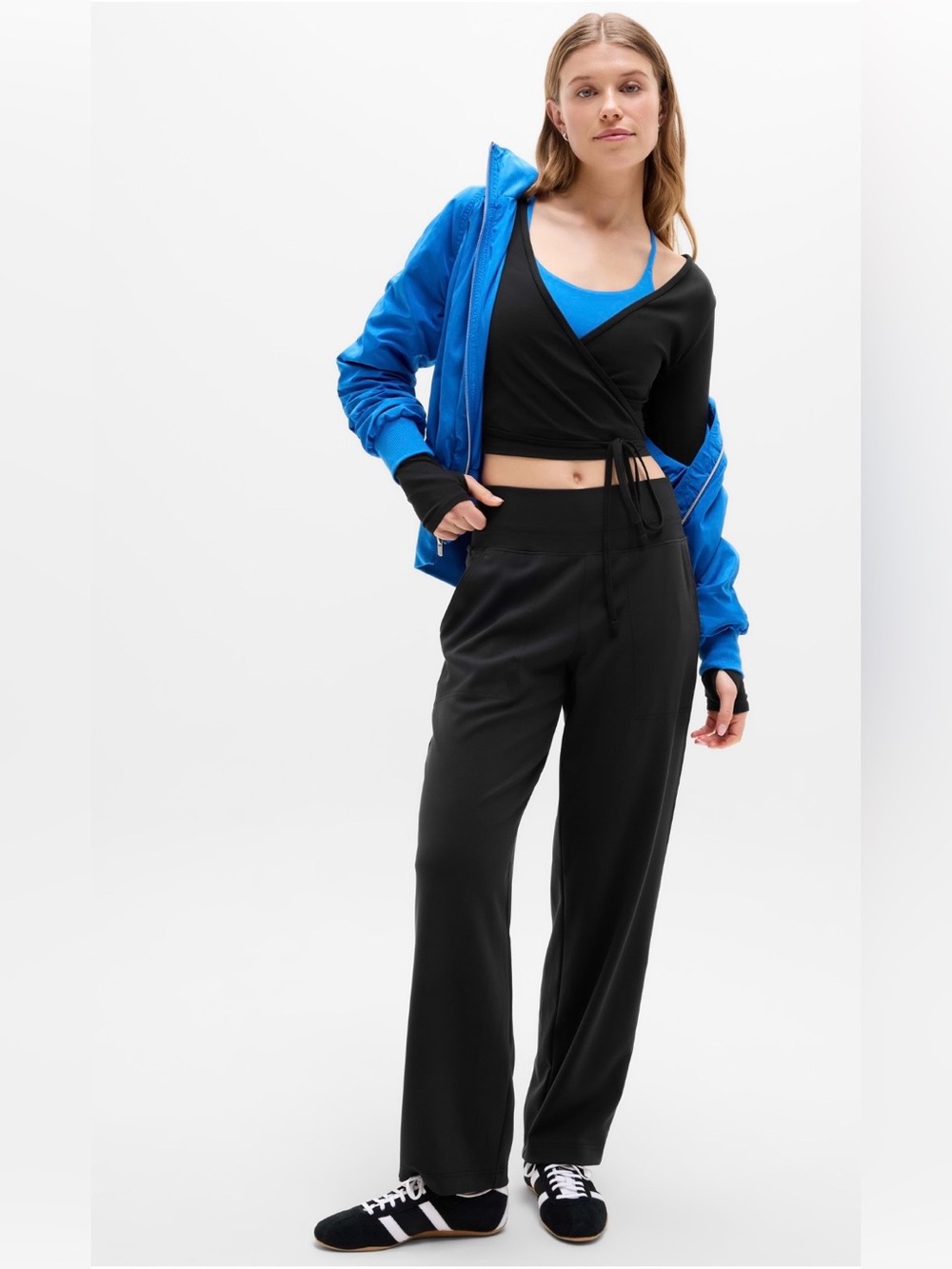 NWT-Athleta Black Venice Straight Leg Pant, Small - Picture 2 of 8